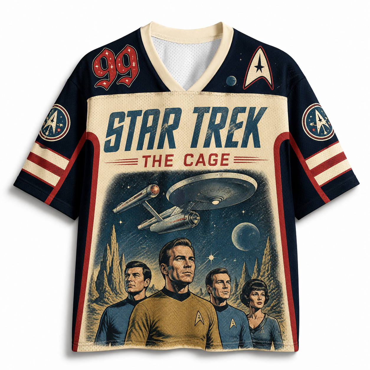 "Star Trek" The Cage TV Episode 1966 Jersey Shirts