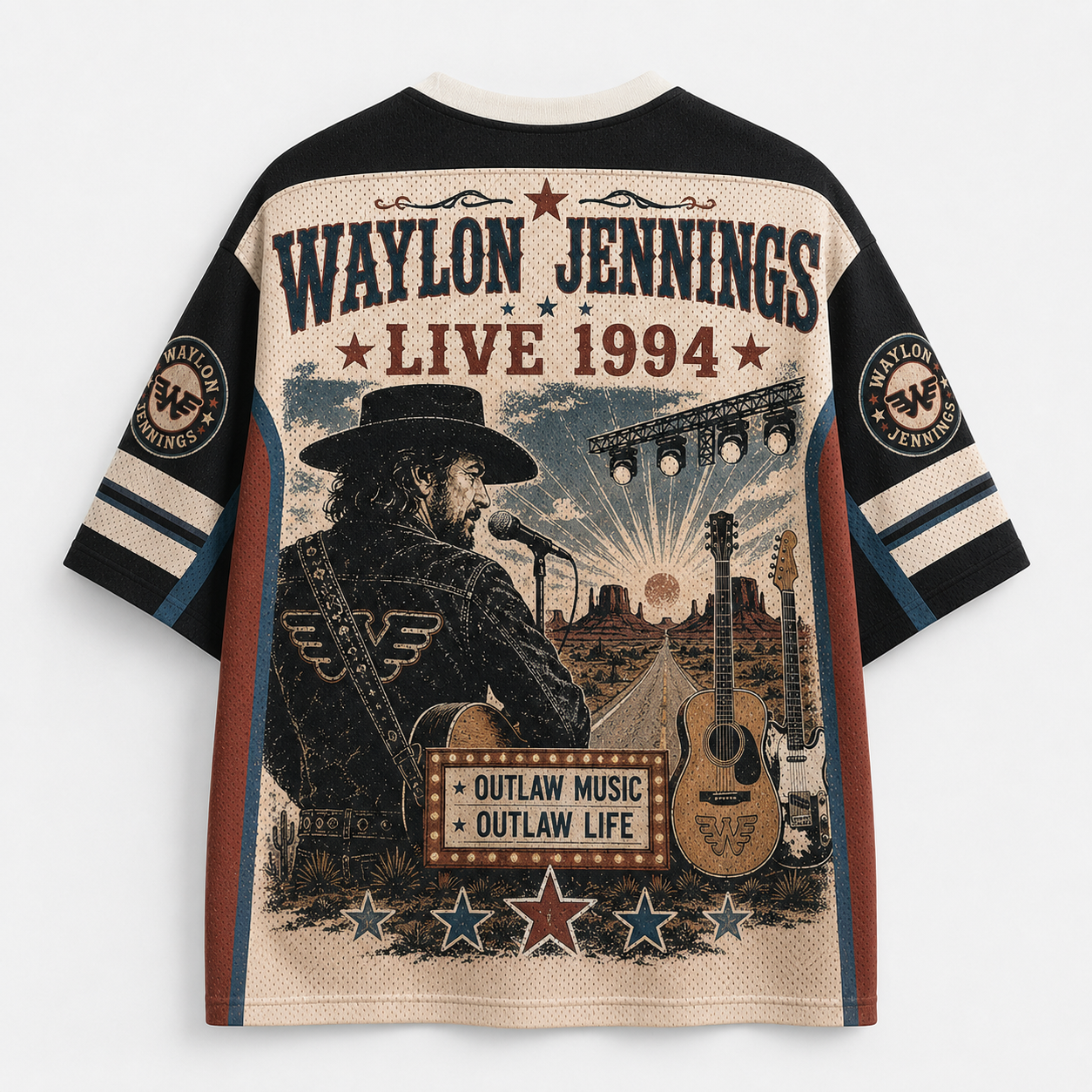 Waylon Jennings Jersey Shirts