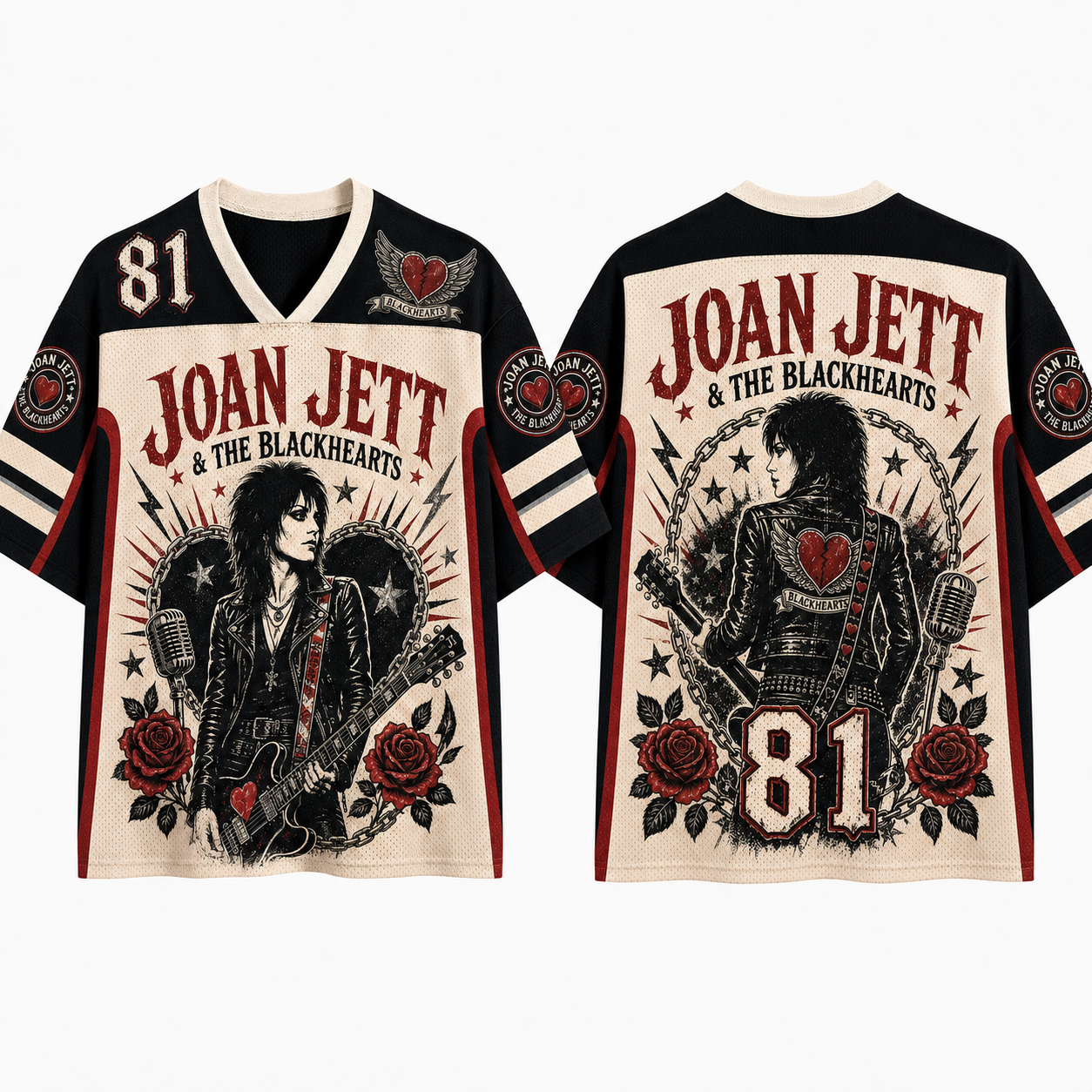 Joan Jett & The Blackhearts Jersey Shirts