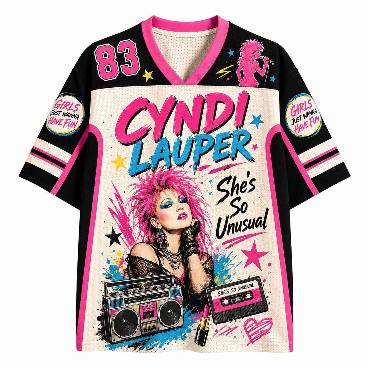 Cyndi Lauper Singer Jersey Shirts