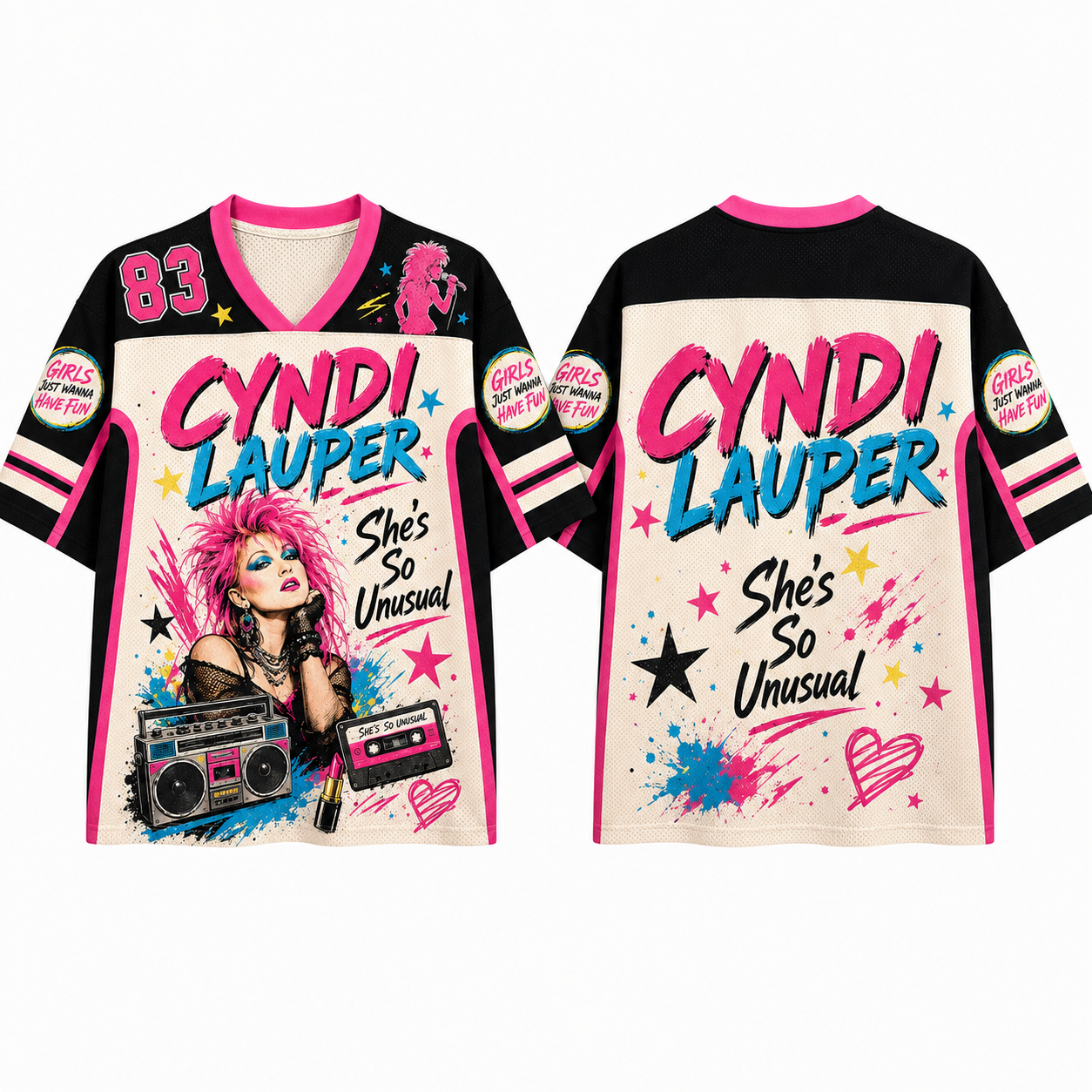 Cyndi Lauper Singer Jersey Shirts