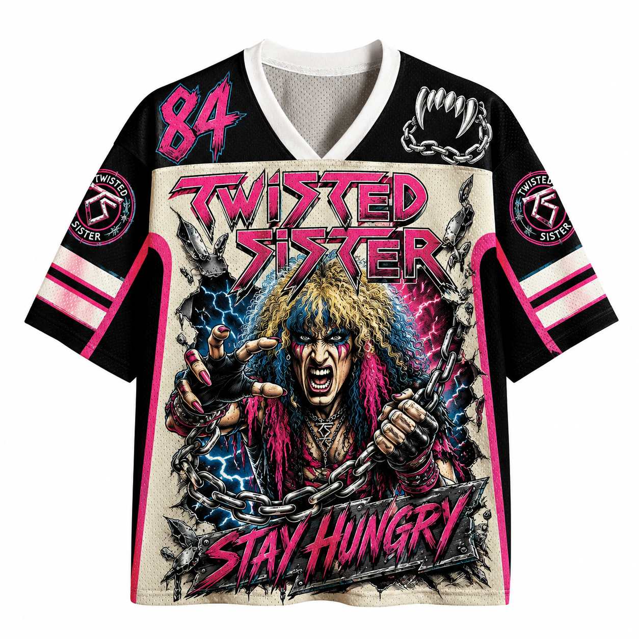Twisted Sister Band Stay Hungry Jersey Shirts