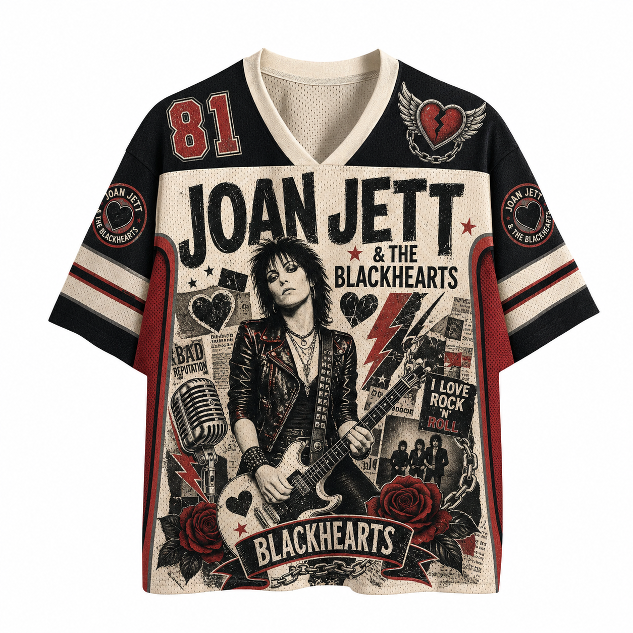 Joan Jett & The Blackhearts Band Jersey Shirts