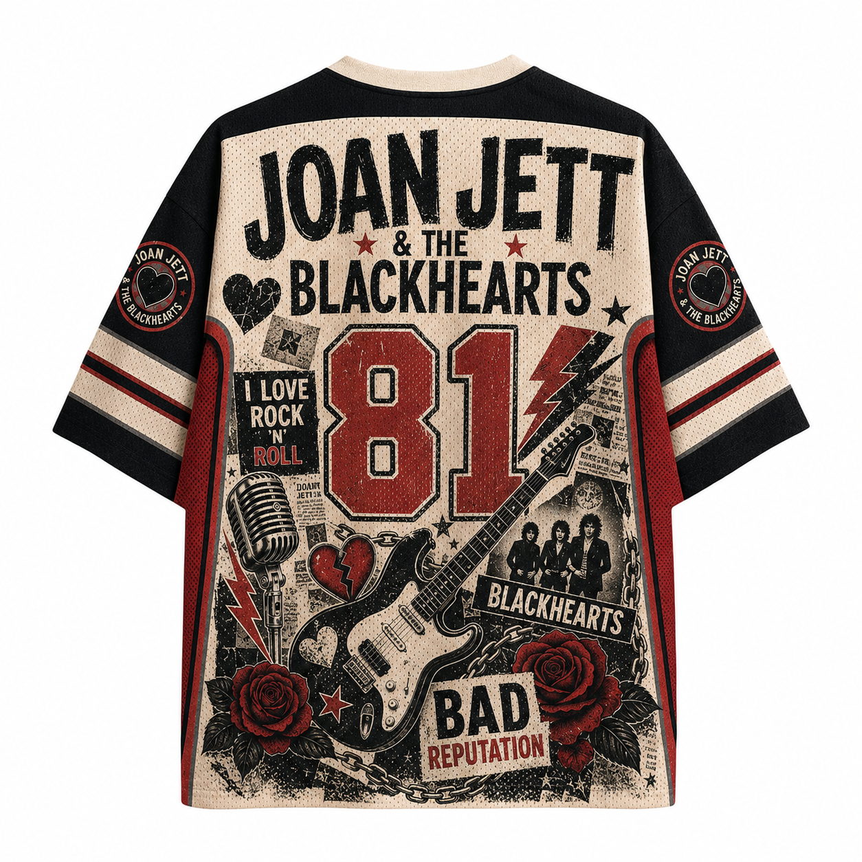 Joan Jett & The Blackhearts Band Jersey Shirts