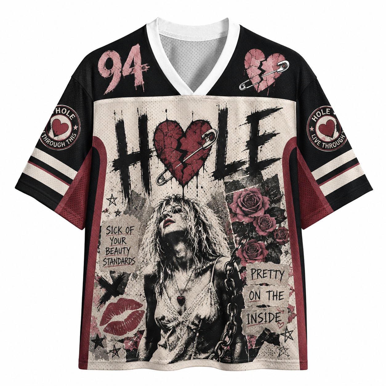 Hole Band Jersey Shirts