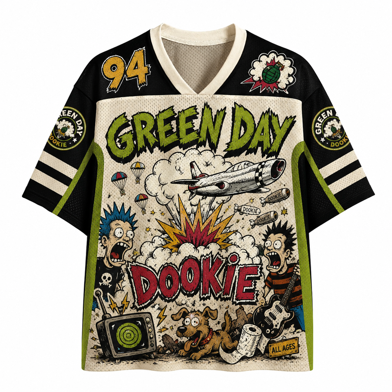 Green Day Band Jersey Shirts