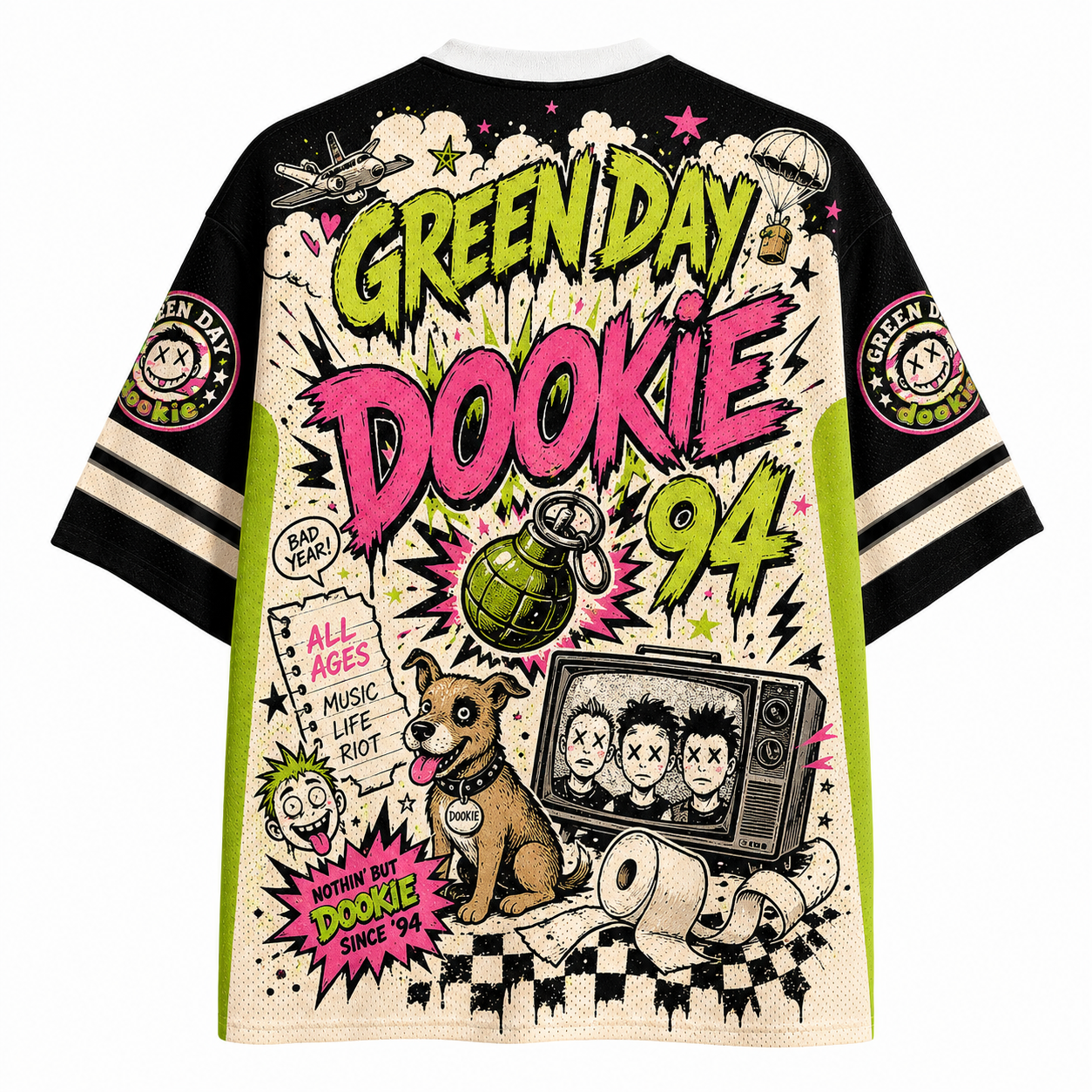 Green Day Band Jersey Shirts
