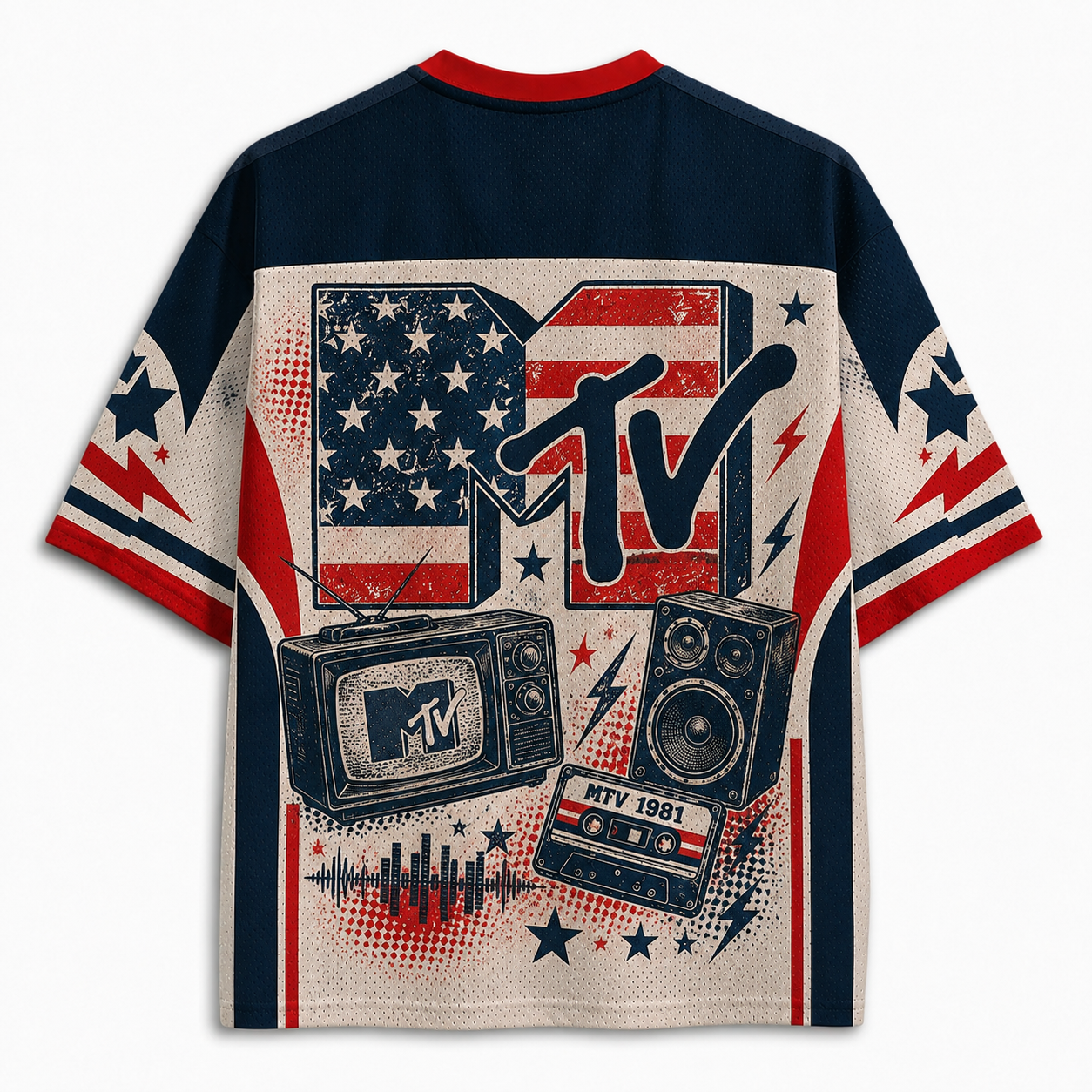 1981 Retro Pop Art Music Television Jersey Shirts