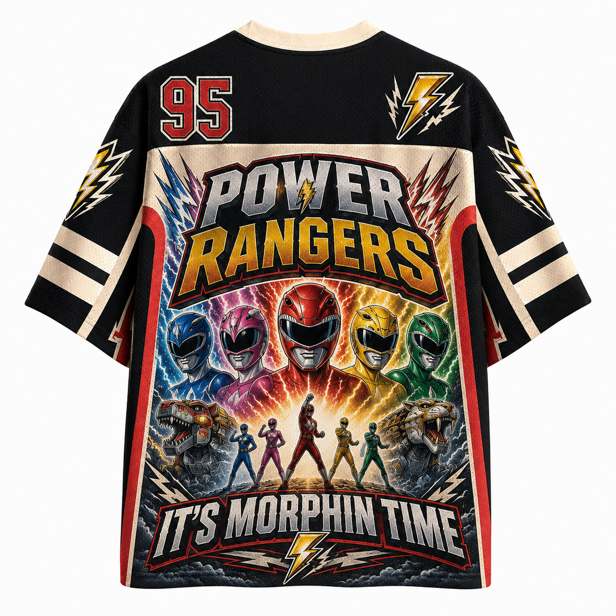 Mighty Morphin Power Rangers TV Series Jersey Shirts
