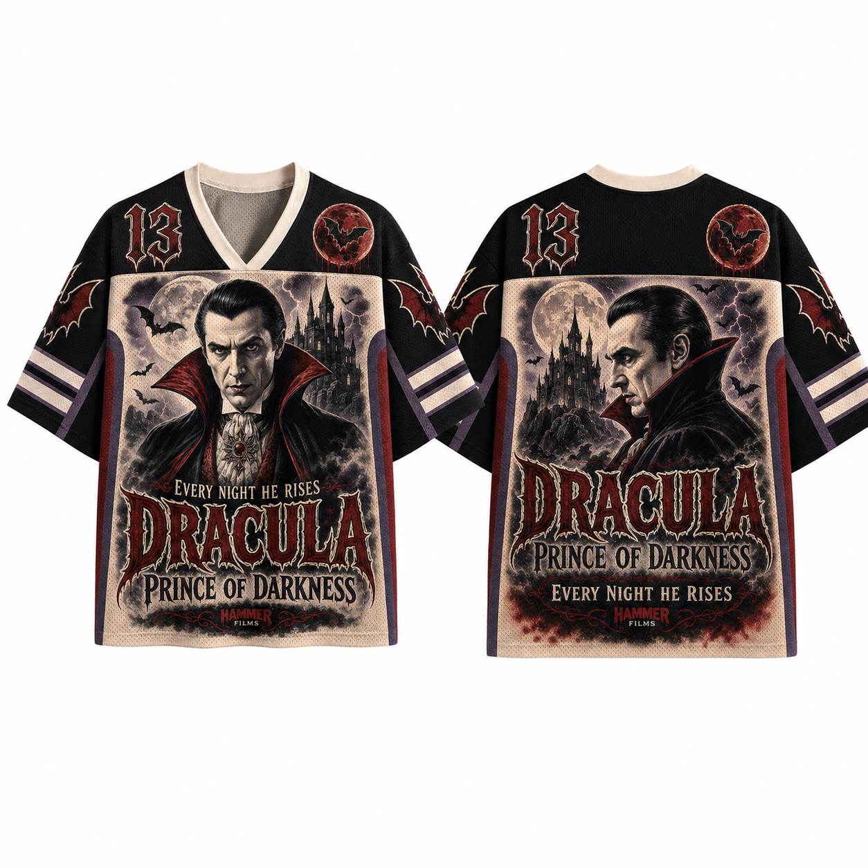 Dracula: Prince of Darkness Movie Jersey Shirts
