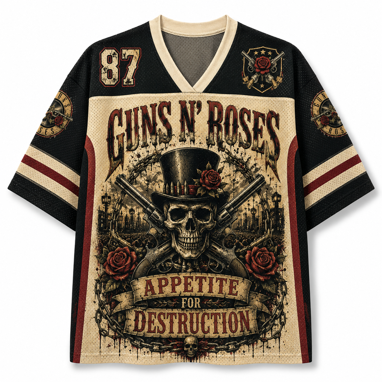 Gun and Roses Band Jersey Shirts