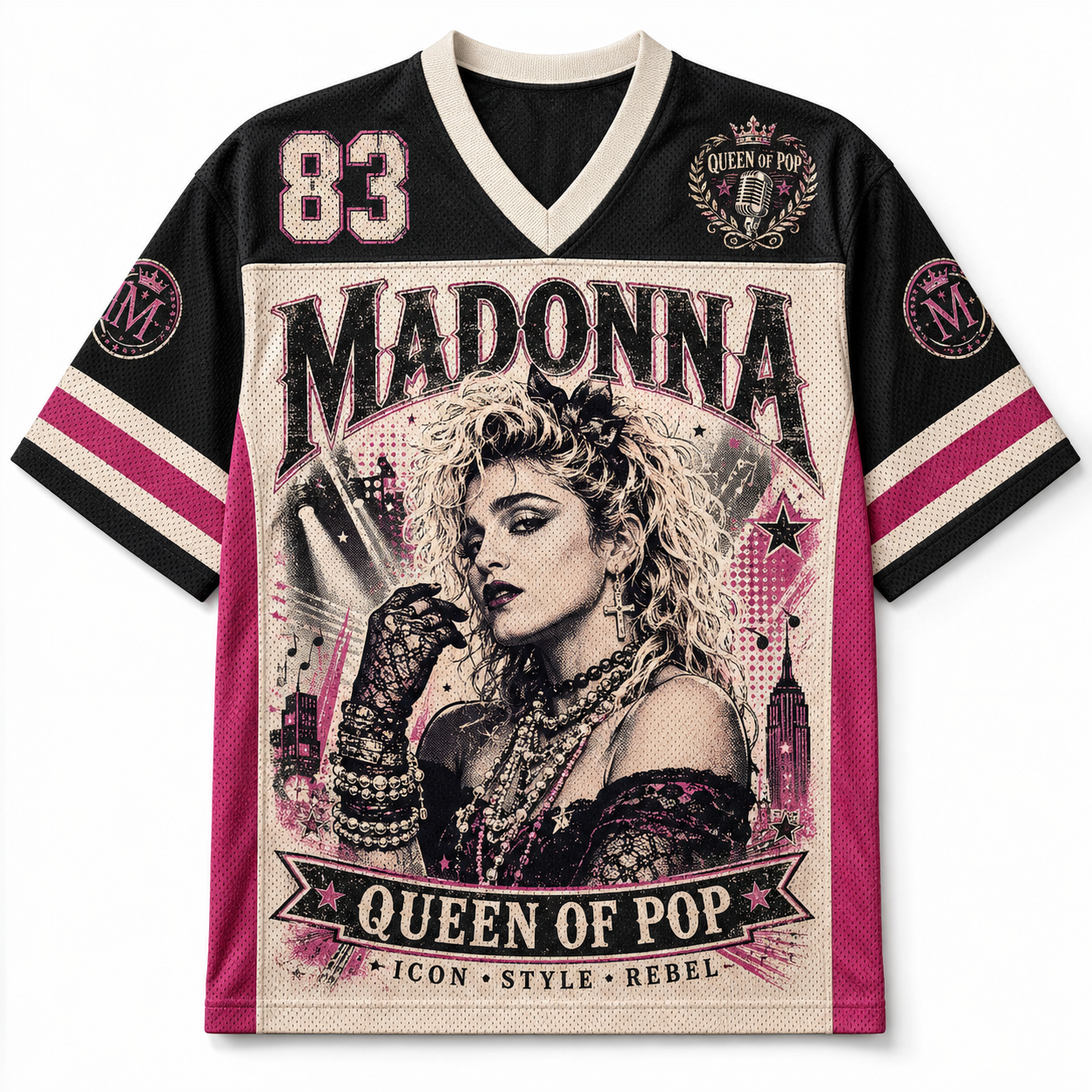 Madonna QUEEN OF POP Mesh Jersey