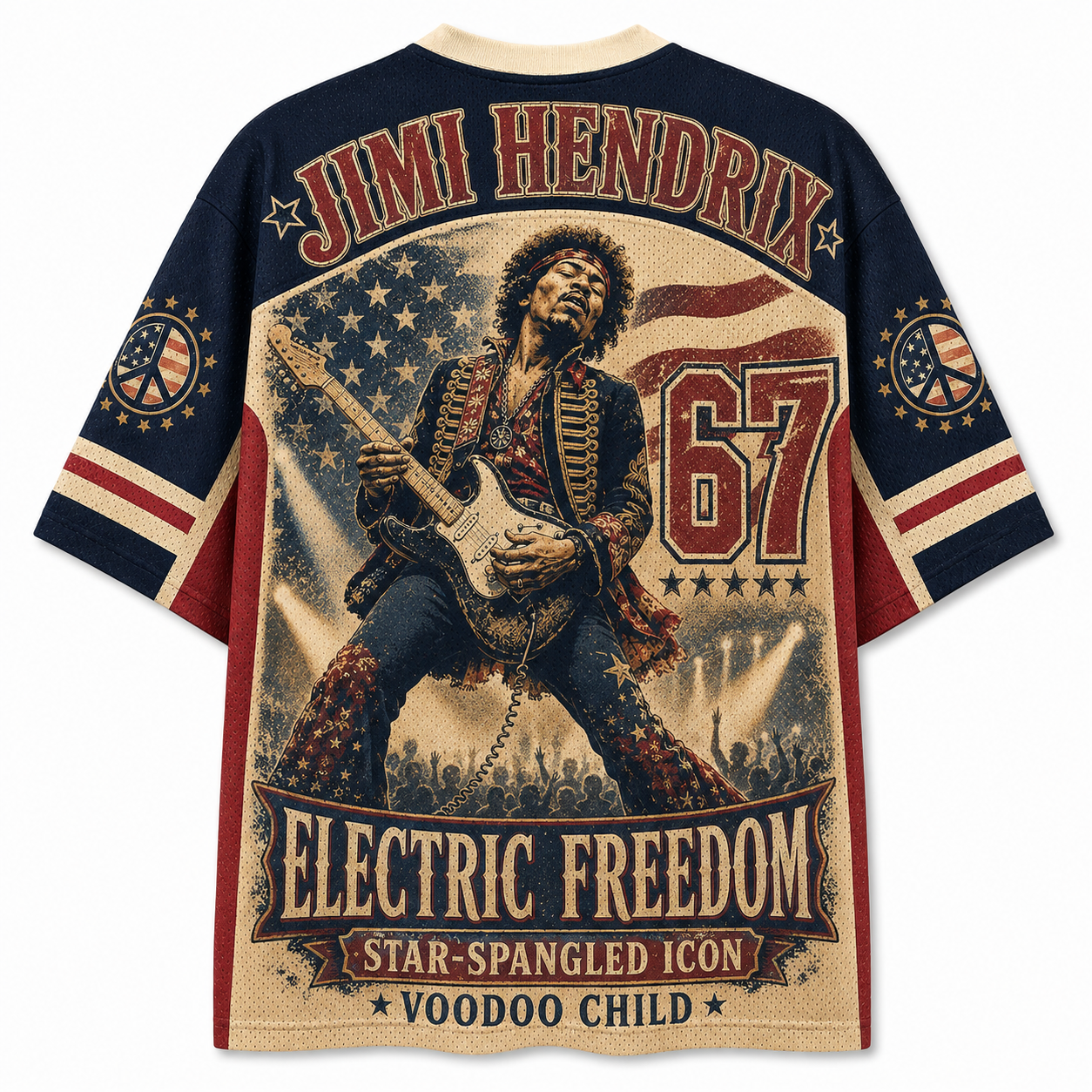 Jimi Hendrix "Star-Spangled Legend" Mesh Jersey