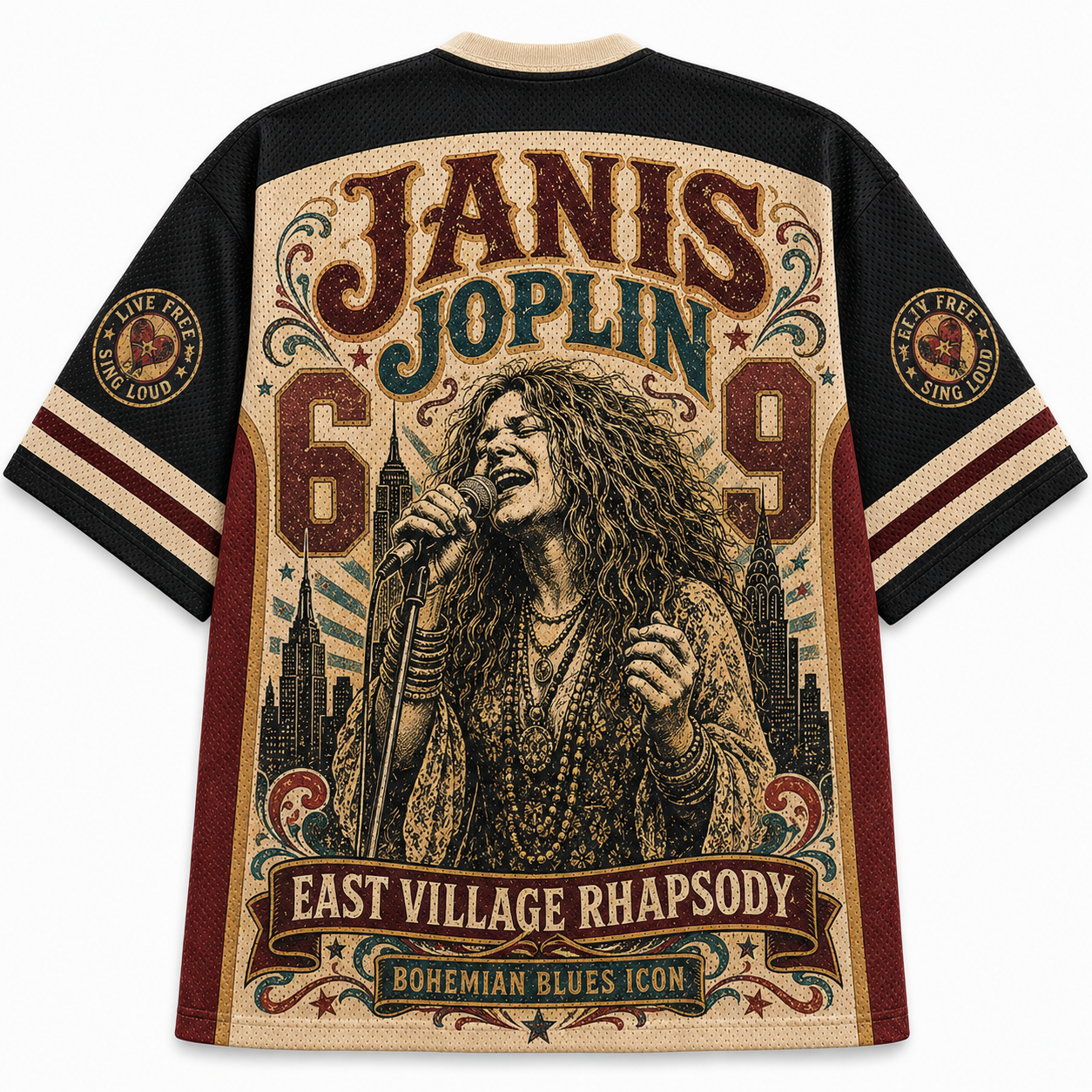 Janis Joplin“New York City Soul Mesh Jersey