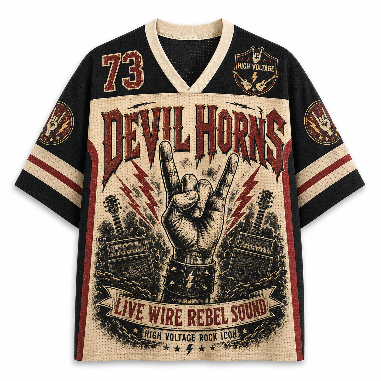 Devil Horns Ghost Mesh Jersey