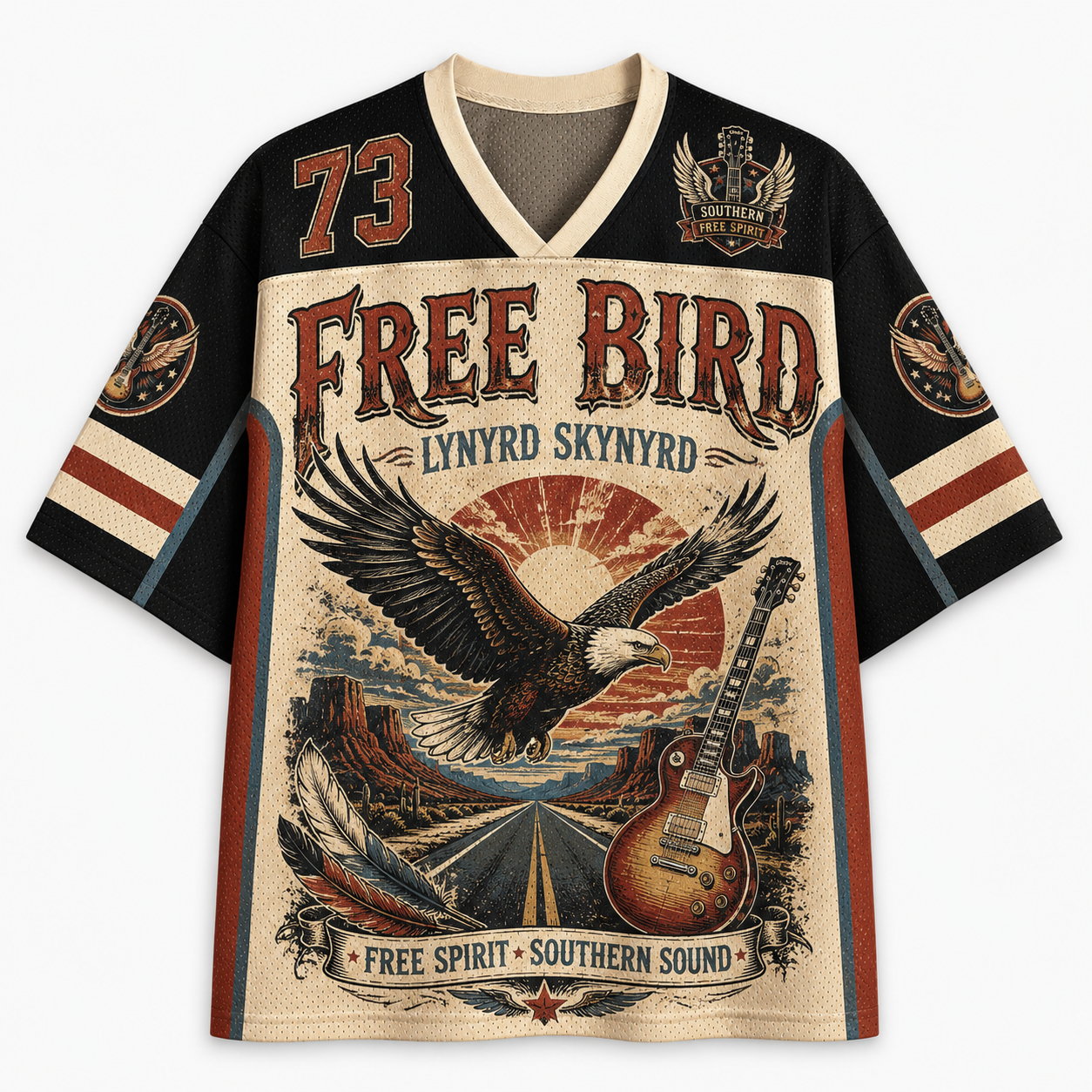 Lynyrd Skynyrd “Free Bird” Band Mesh Jersey