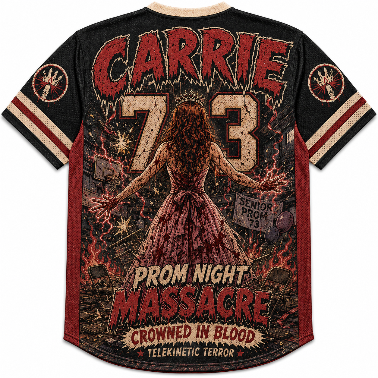 Carrie “Blood at the Prom”  Jersey Shirts