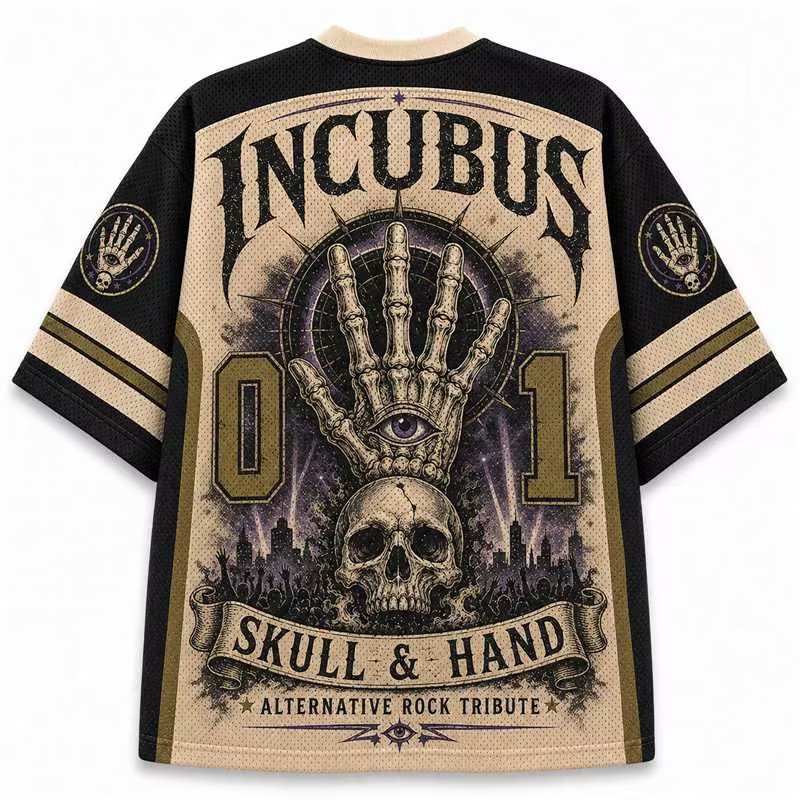 Incubus Skull & Hand Mesh Jersey