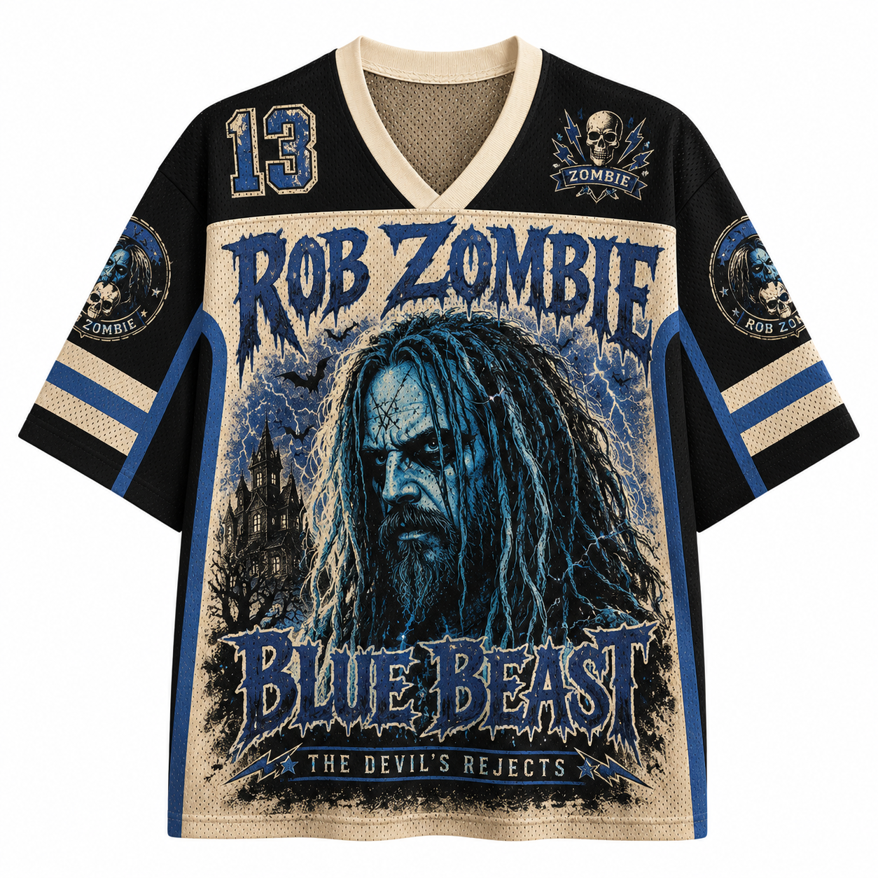 Rob Zombie "Blue Beast" Jersey Shirts
