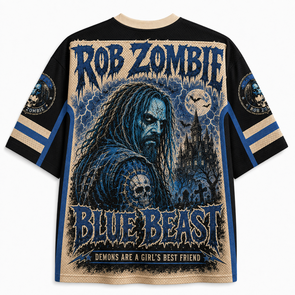 Rob Zombie "Blue Beast" Jersey Shirts