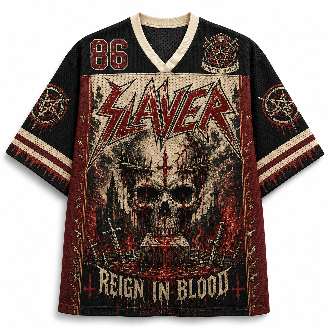  Slayer “Show No Mercy” Jersey Shirts