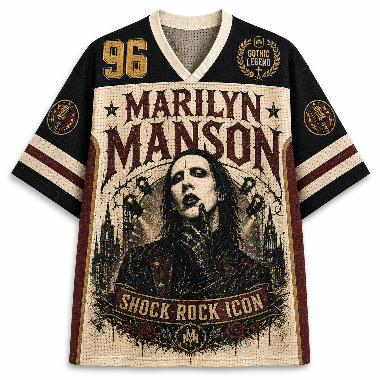 Marilyn Manson Shock Rock Icon Mesh Jersey