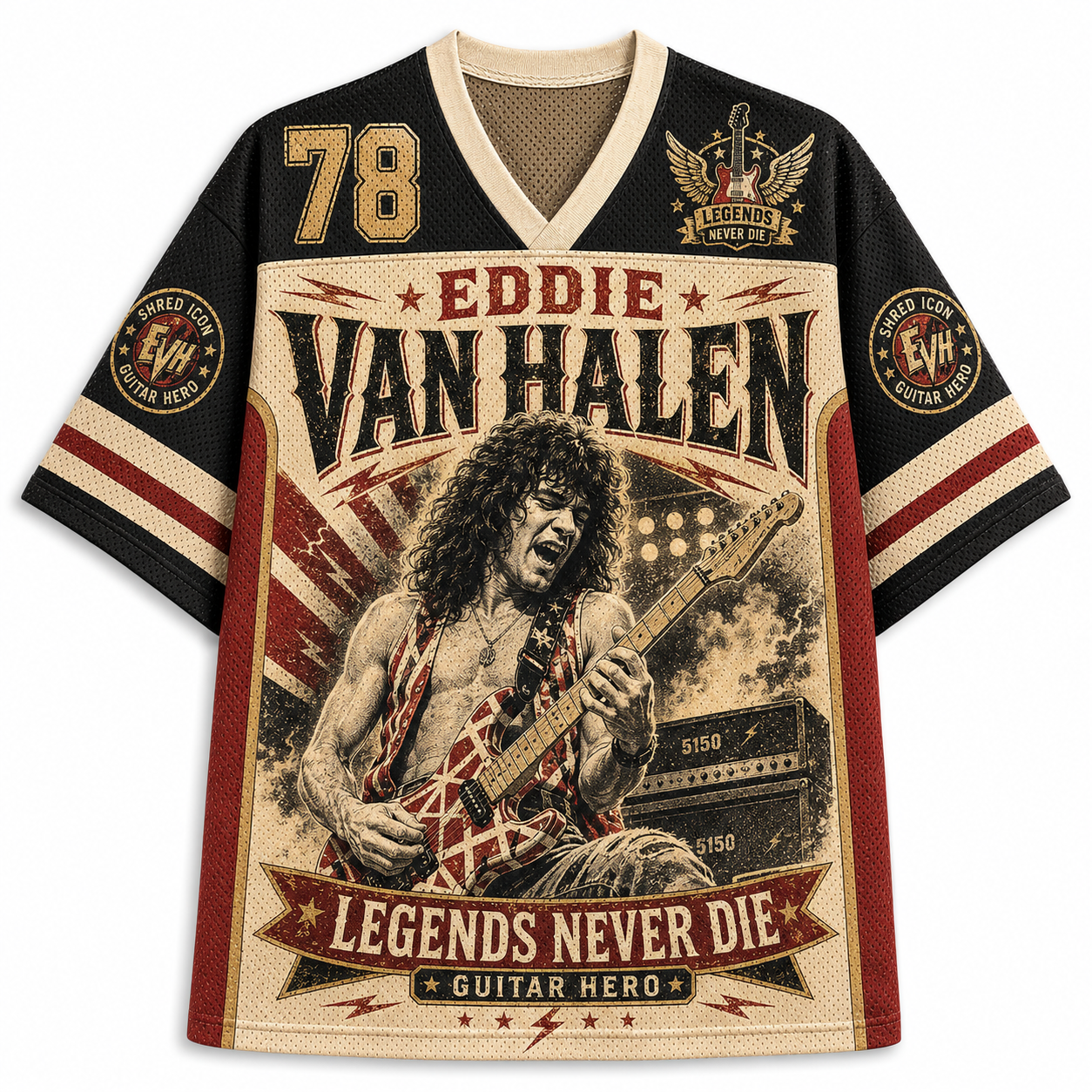 Eddie Van Halen Legends Never Die Mesh Jersey