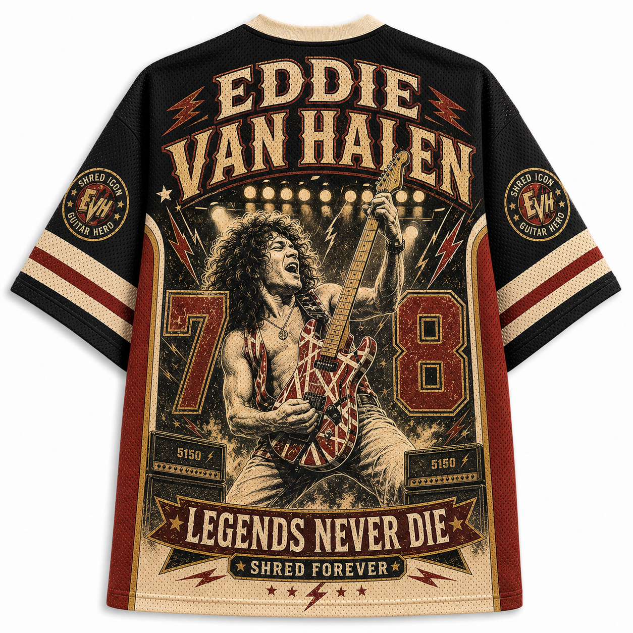 Eddie Van Halen Legends Never Die Mesh Jersey
