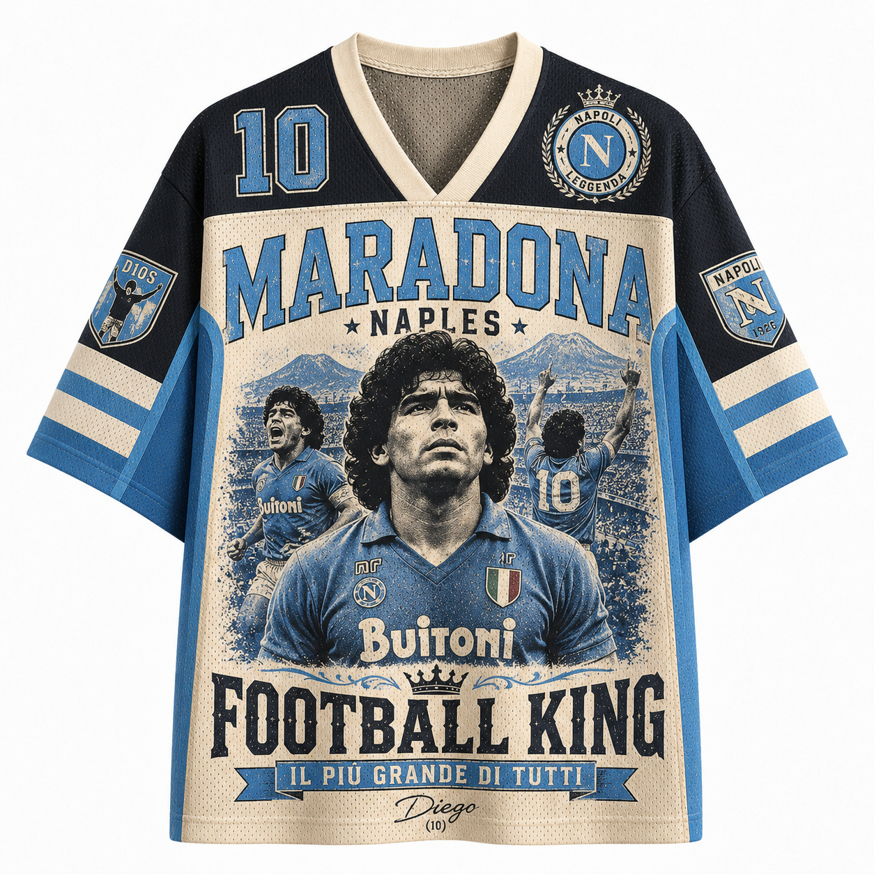Diego Maradona Football King Jersey Shirts