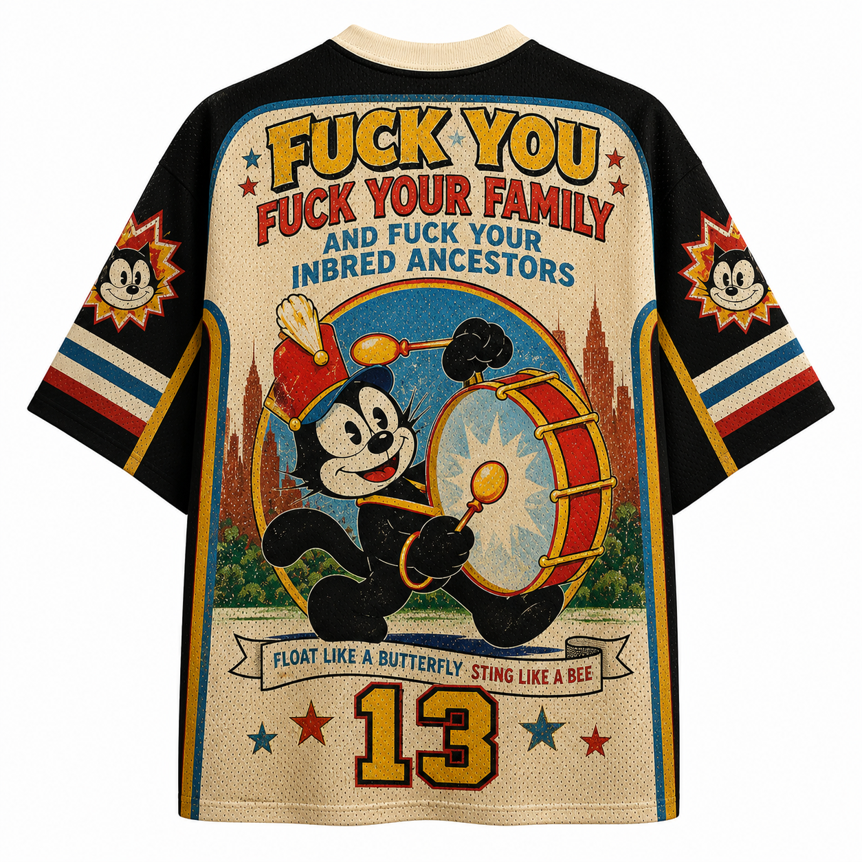 Felix the Cat Fuck YOU Jersey Shirts