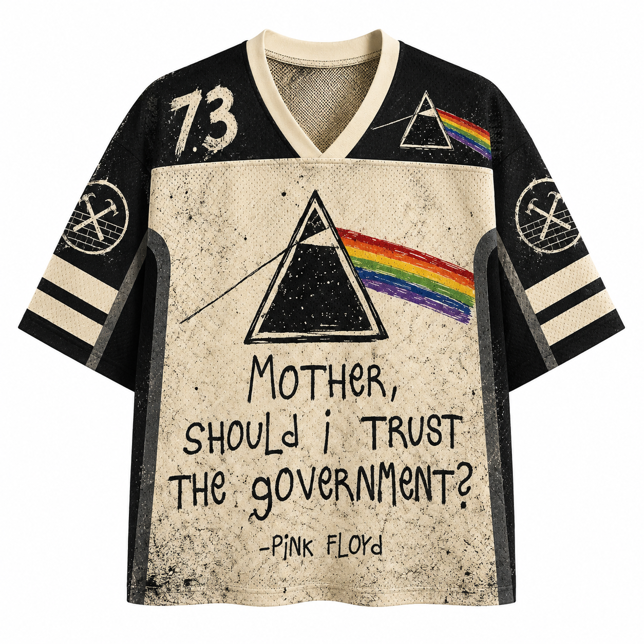 Pink Floyd lyric，Mother, should I trust the government? Jersey Shirts