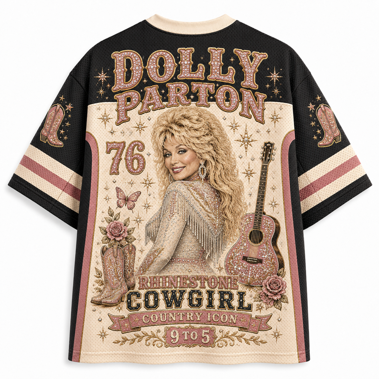RHINESTONE COWGIRL Jersey T‑Shirt