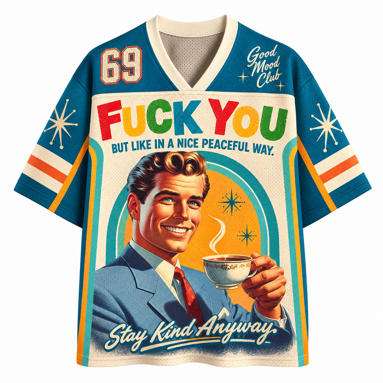 Retro 69 Pop Art Graphic Jersey