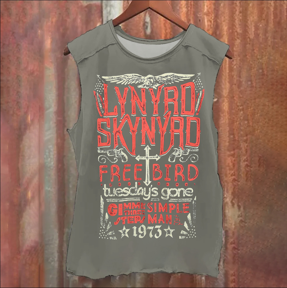 Vintage Washed  Lynyrd Skynyrd Rock Band Tank Top