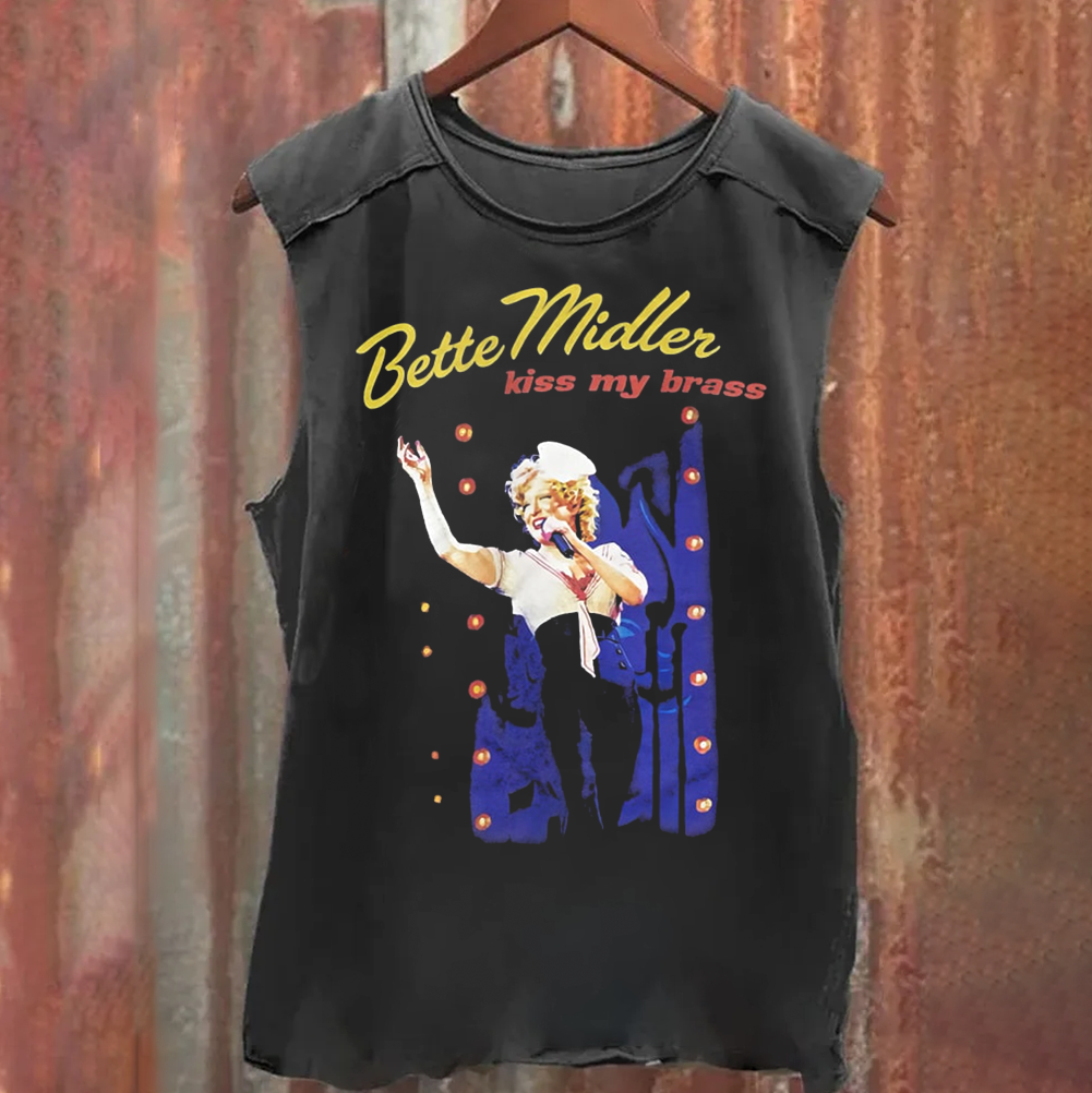 Vintage Washed Bette Midler Singer Tank Top