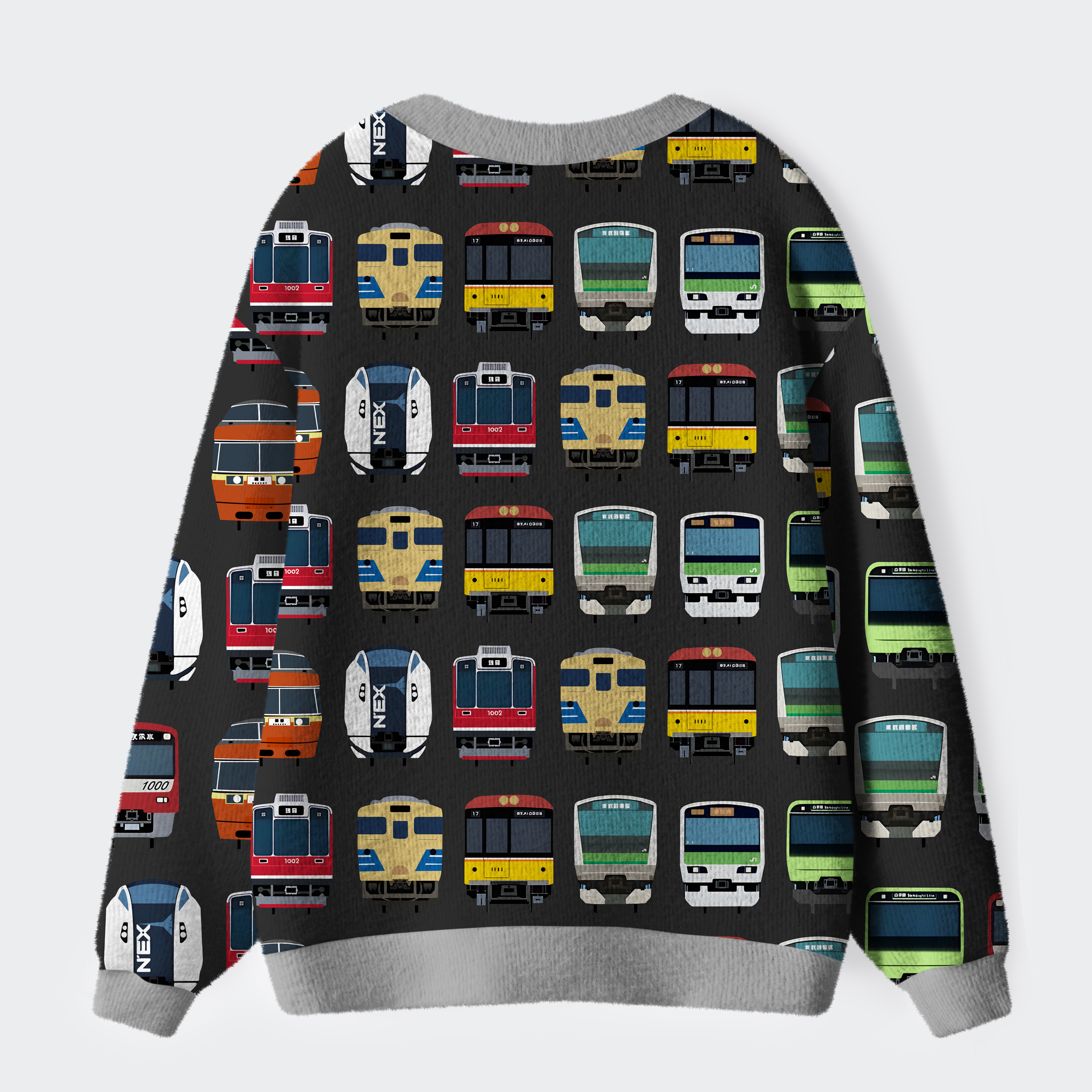 Tokyo-Tiger A Journey Through Japanese Trains Ugly Cardigan Sweater
