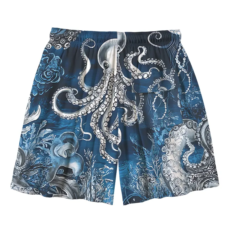  Deep Sea Octopus Aloha Mens Swim Trunks