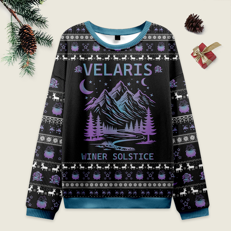Vintage Velaris Winter Solstice Ugly Christmas Sweater