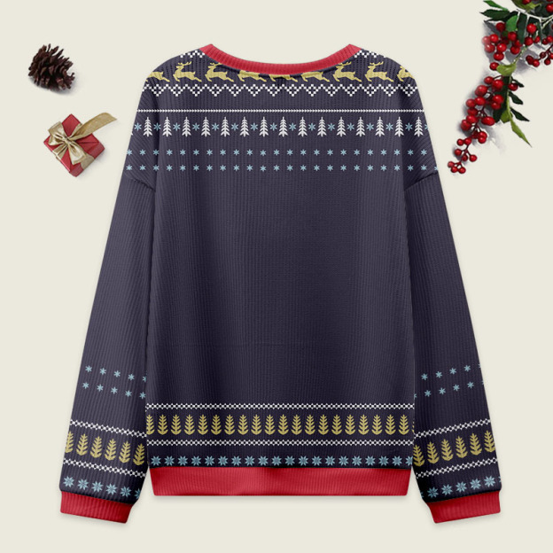 Vintage Sorry Santa I've Been Feral Ugly Christmas Sweater