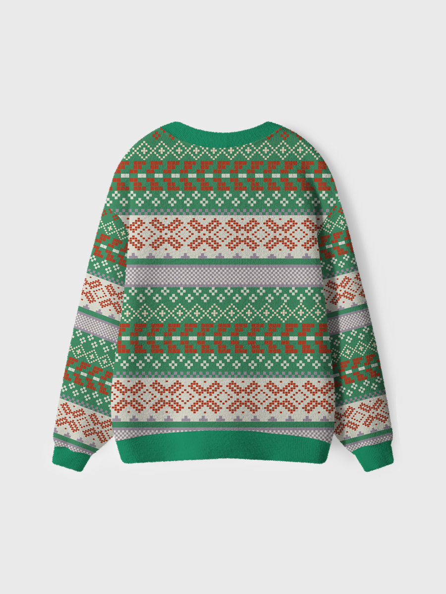 Vintage Green Ugly Cardigan Sweaters