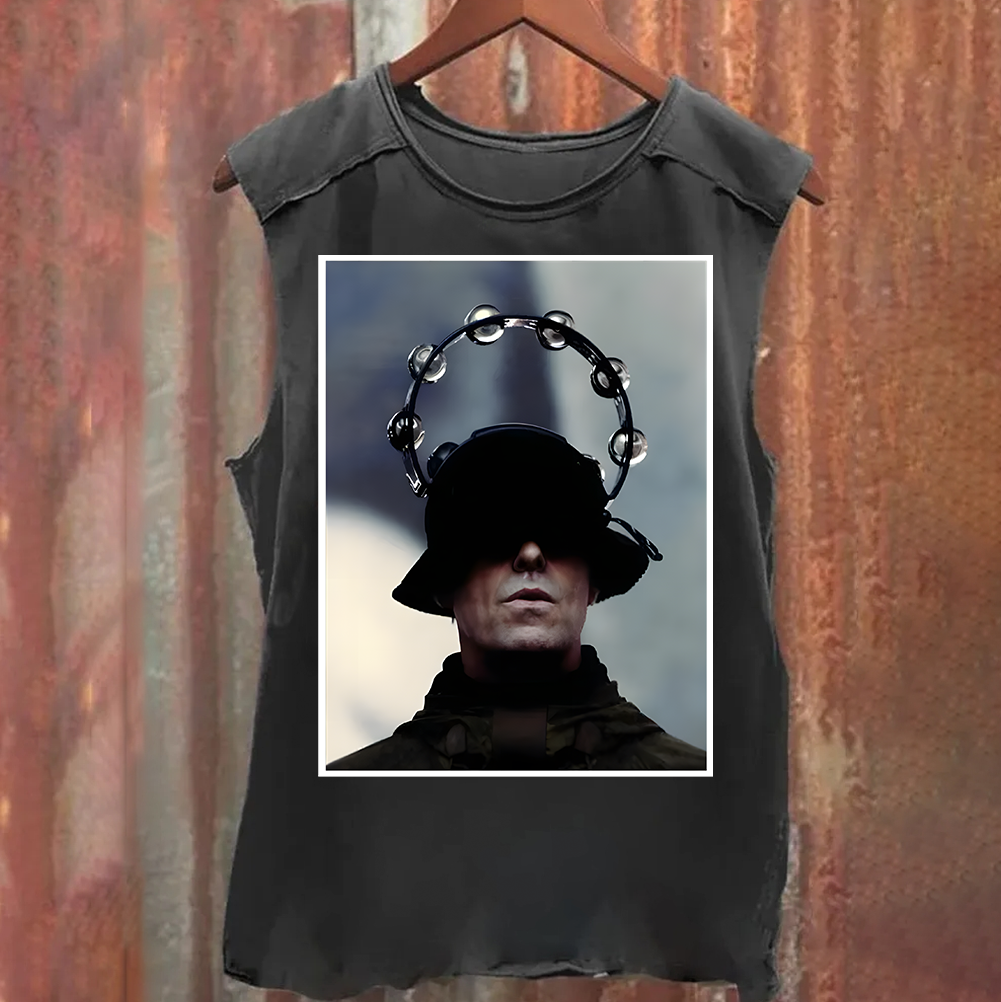 Liam Gallagher Casual Printed Tank Top
