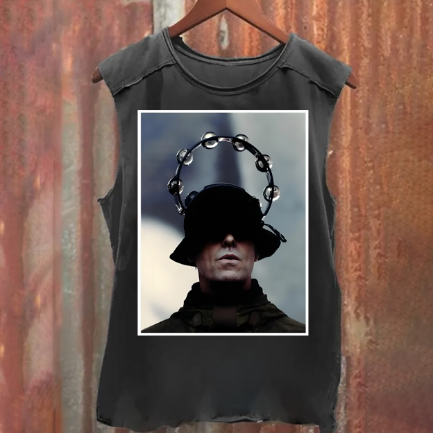 Liam Gallagher Casual Printed Tank Top