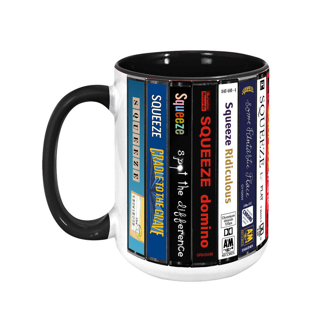 Squeeze Albums Cassette Collection Retro Accent Mug