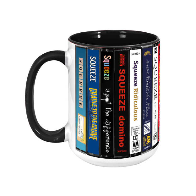 Squeeze Albums Cassette Collection Retro Accent Mug