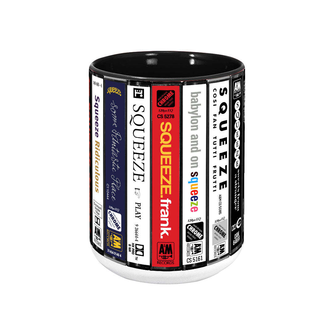 Squeeze Albums Cassette Collection Retro Accent Mug