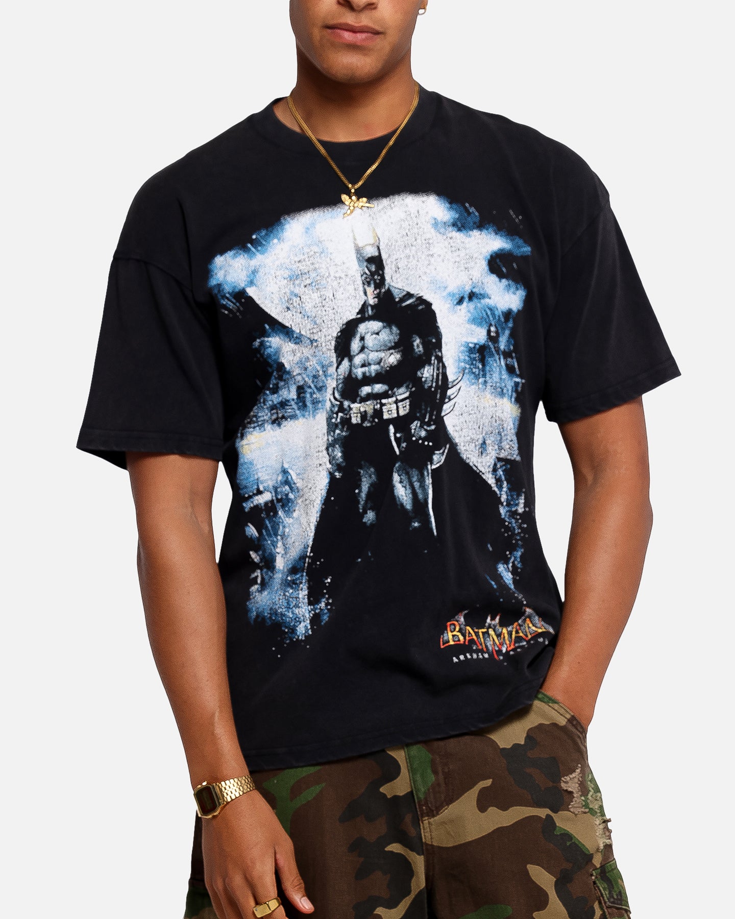 73 Studio X DC Batman Arkham Asylum Vintage T-Shirt Black – darkpick