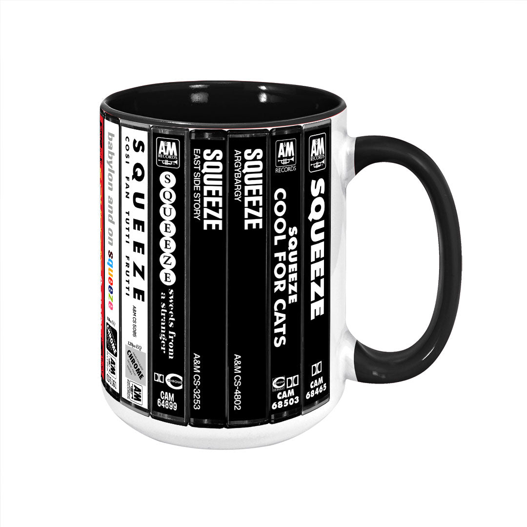 Squeeze Albums Cassette Collection Retro Accent Mug