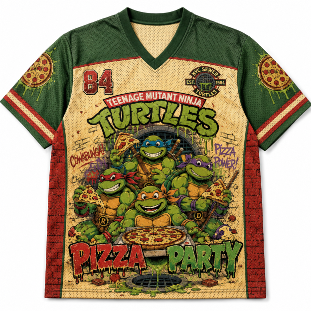 Pizza Power Jersey T‑Shirt