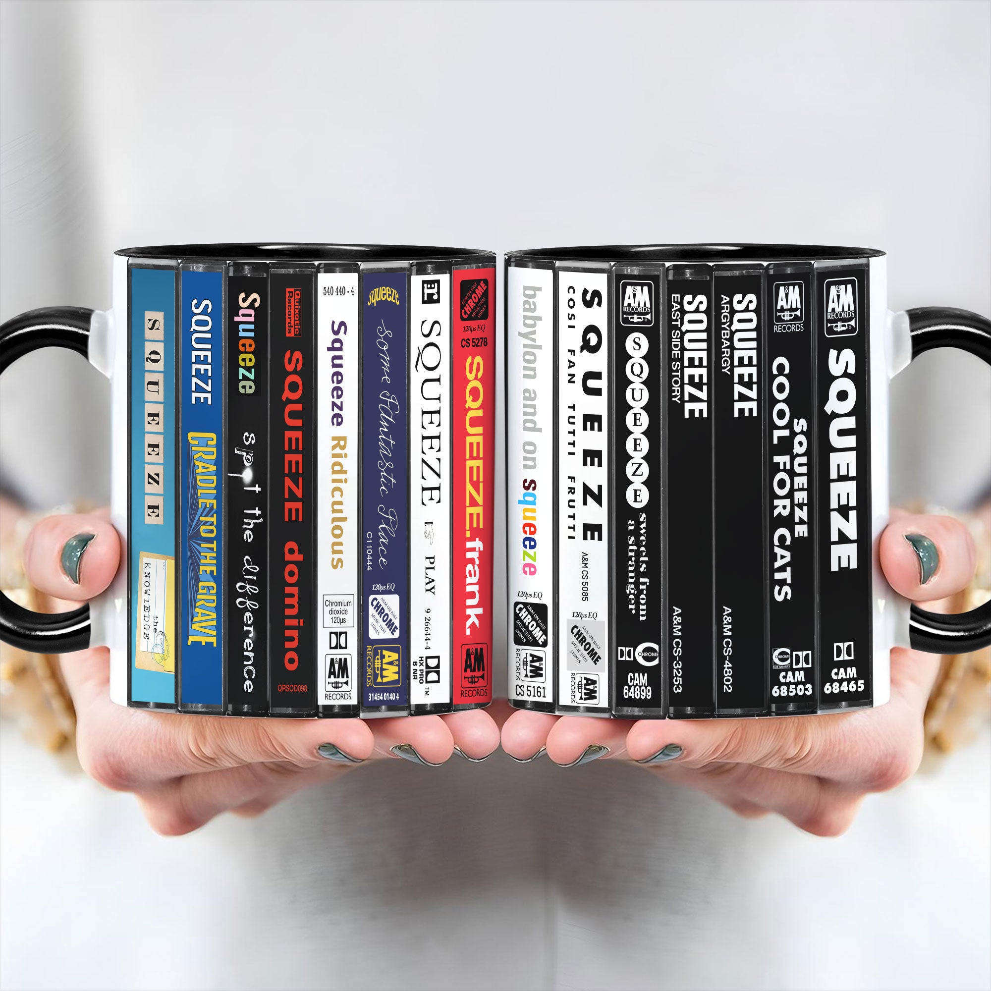 Squeeze Albums Cassette Collection Retro Accent Mug