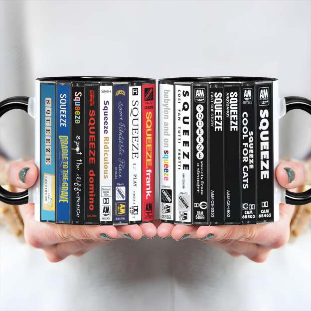 Squeeze Albums Cassette Collection Retro Accent Mug